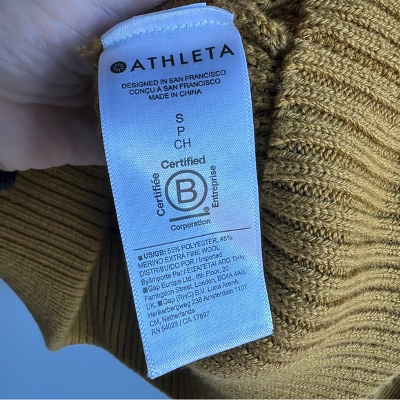 Athleta Gold Zip Sweater - Picture 5 of 6